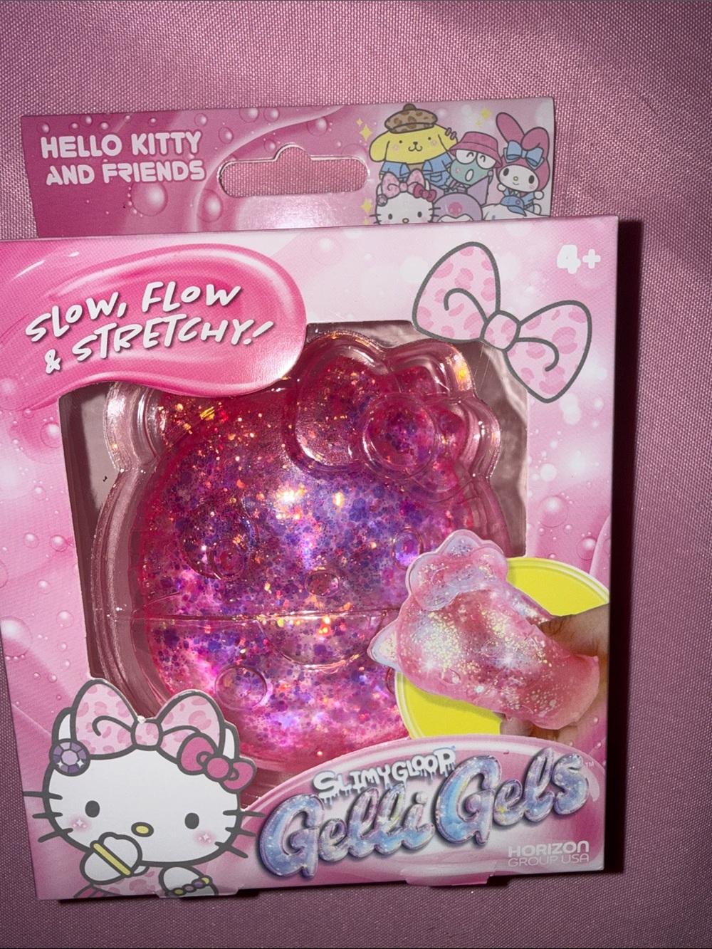 🛍ALL LITTLE GIRLS LOVE Hello Kitty Pink Glitter SQUISHY 🛍